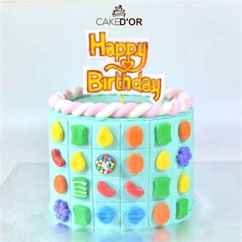 Cute Too Pretty To Eat Birthday Cake For Candy Crush Addicts In Candy Crush Cakes