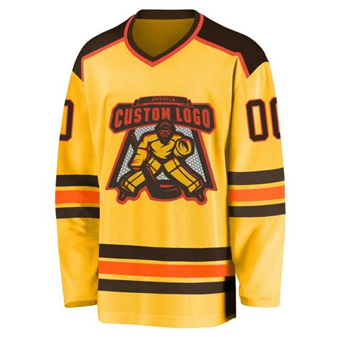 Customized Team Ice Hockey Jersey Design Sublimated Pattern Logo Number