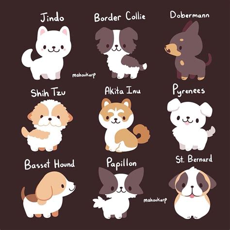 Another Round Of Pups Cute Animal Drawings Cute Dog Drawing Cute