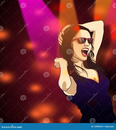 Party Girl Dancing Stock Illustration Illustration Of Event 12958345