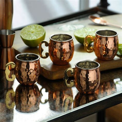 Moscow Mule Shot Glasses Set Of 4 Moscow Mule Recipe Moscow Mule