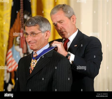 President George W Bush Awards The Presidential Medal Of Freedom To Dr