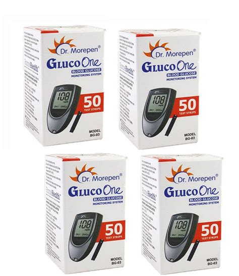 Buy Dr Morepen Gluco One Bg Glucometer Strips Pack Of Online