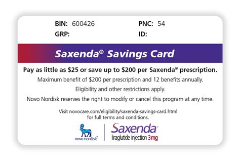 Sorry, we can't find any prices for this drug combination in your area. Saxenda® (liraglutide) injection 3mg Savings Card | NovoCare®