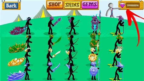 Stick War Legacy All Skins Unlocked Unlimited Gems Android