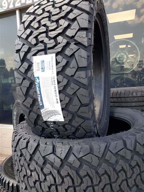 New Tires 33x1250r22 Venom Terra Hunter Xt 50k Miles Warranty For