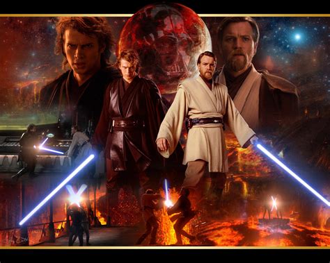 Anakin And Obi Wan Star Wars Revenge Of The Sith Wallpaper 23602987