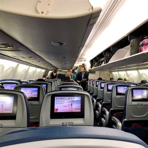 Interior Of Delta Airlines Aircraft Travel Off Path