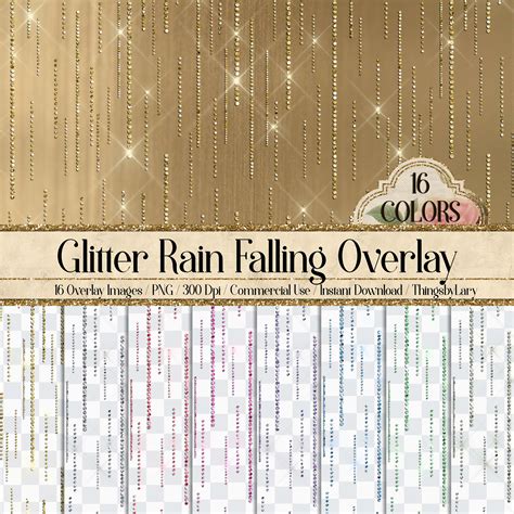 16 Seamless Glitter Tinsel Rain Drop Curtain Overlay Images 16 Etsy