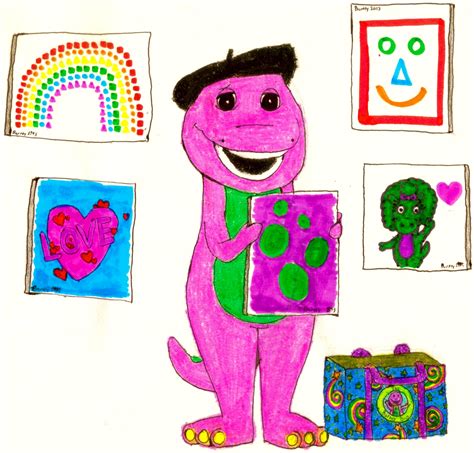 Barney Made A Lot Of Pictures By Bestbarneyfan On Deviantart