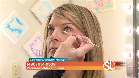 Sally Hayes Shows How Permanent Makeup Will Look Before You Youtube