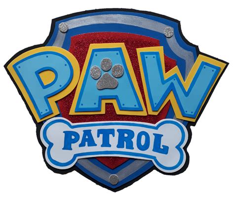 Descarga Moldes Gratis Paw Patrol Logo