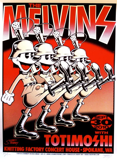 The Melvins Concert Poster Rock Poster Art Rock Posters Gig Posters