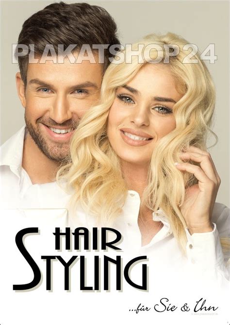 Posters, art prints, wall murals, canvas prints and calendars online! Friseur-Poster Hairstyling für Sie und Ihn | Frisuren ...