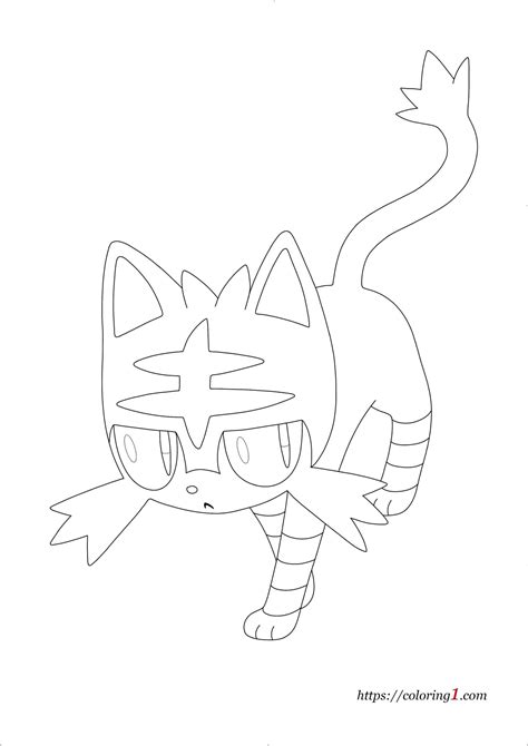 Pokemon Litten Coloring Pages 2 Free Coloring Sheets 2021 In 2021