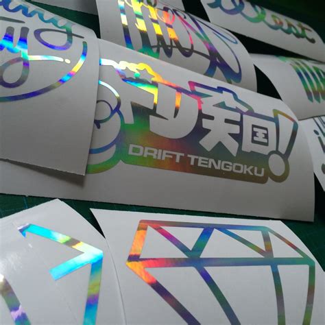 Drift Tengoku Japan Oil Slick Chrome Decal Sticker Jdm Van Car Window Bumper Tun Ebay