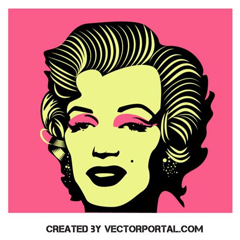 Actress Marilyn Monroe Royalty Free Stock SVG Vector And Clip Art