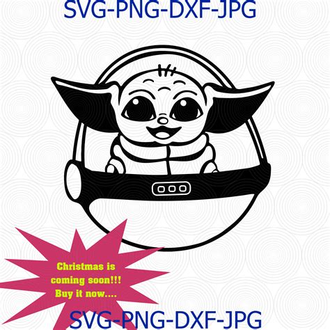 Free Baby Yoda Svg Files For Cricut Svg File For Diy Machine