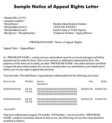 Dental Appeal Letter Sample