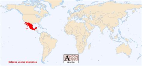 World Atlas The Sovereign States Of The World Mexico México