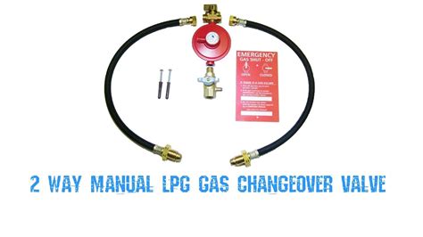 2 Way Manual Lpg Gas Changeover Valve Youtube