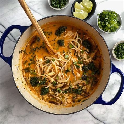 Whole30 Coconut Curry Chicken Noodle Soup Nocrumbsleft Recipe