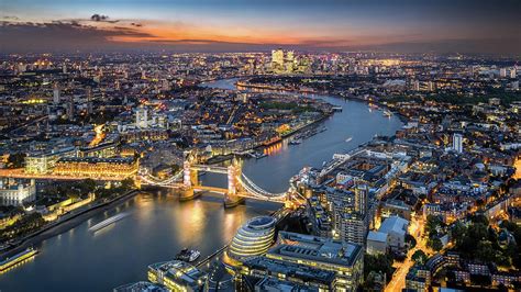 London Skyline With Tower Bridge At Photograph By Tangman Photography