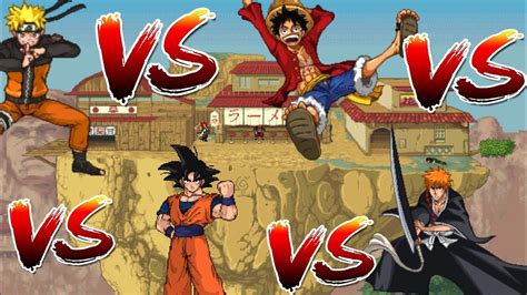 Goku Vs Naruto Luffy Ichigo Natsu Animation