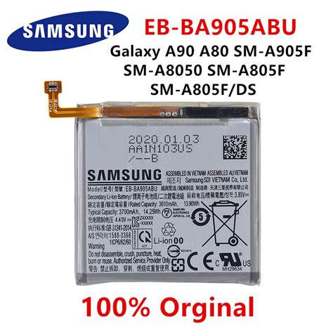 Samsung Batería Original De Eb Ba905abu Pila De 3700mah Para Samsung