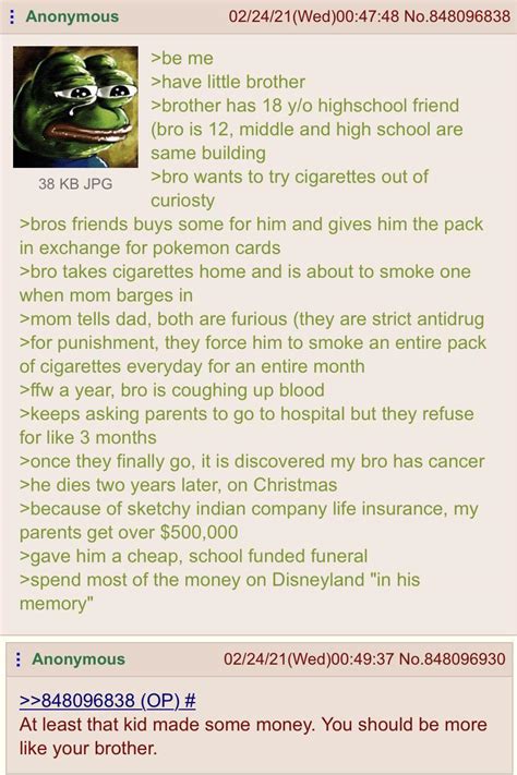 Anon Had A Brother R Greentext Greentext Stories Know Your Meme
