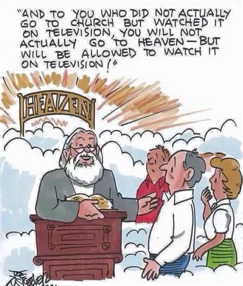 Tv Church Christian Humor Christian Jokes Christian Cartoons