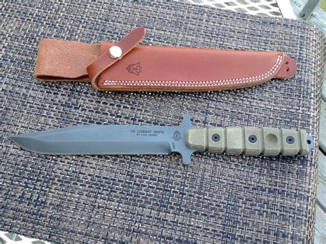 Rare Tops Us Combat Knife And Cold Steel Mini Light Kukri In Carbon V