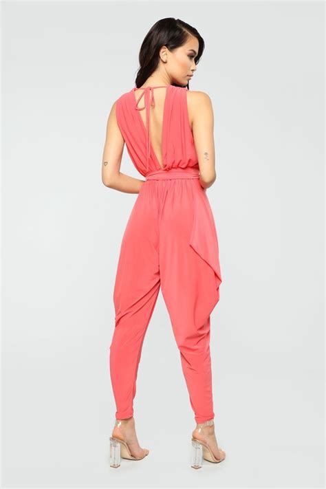 Queen Of All Harem Jumpsuit Coral Jumpsuits For Women Floral
