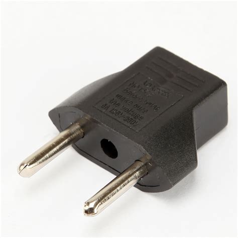 Hot Eu Adapter Plug 2 Pin To Eu 2 Round Pin Plug Socket Travel