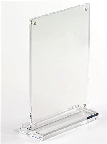 Tabletop Acrylic Photo Frames Display 4 X 6 Pictures And Menus