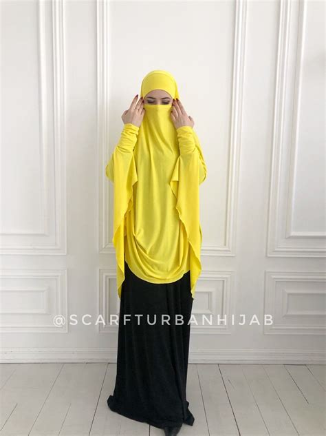 The Original Model Of The Traditional Hijab Khimar Which Is A Single