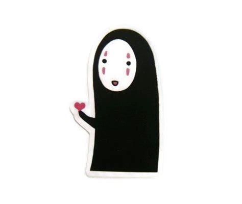 Are you for these captions, no need to search for them? No Face Spirited Away Comic Cartoon Graphic Art Waterproof Sticker Decal Skateboard Luggage ...
