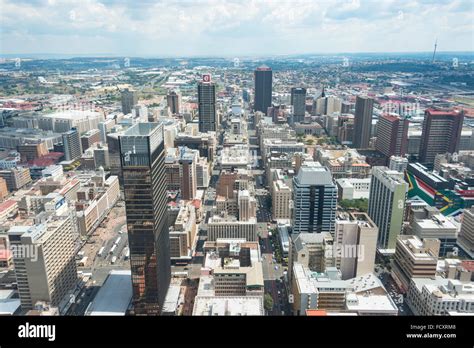 City Centre View From Carlton Centre Johannesburg City Of Stock Photo