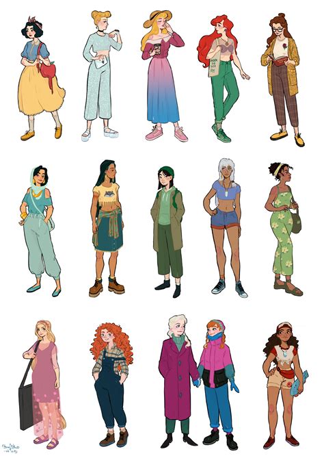 Modern Disney Princesses By Sofiko Chan On Deviantart