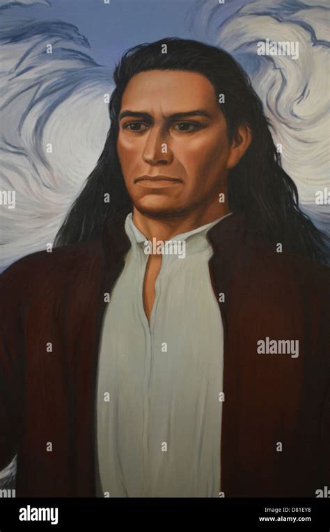 A Painting Of The Inca Leader Tupac Amaru Stock Photo Alamy