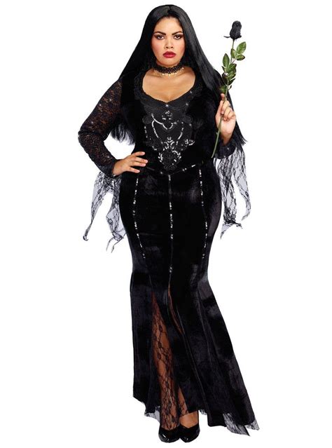 Plus Size Womens Morticia Costume Morticia Addams Costume For Women
