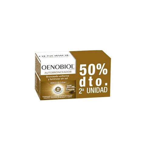 Oenobiol Oenobiol Autobronceador Duplo 2 X 30 Cápsulas Farmacias 1000