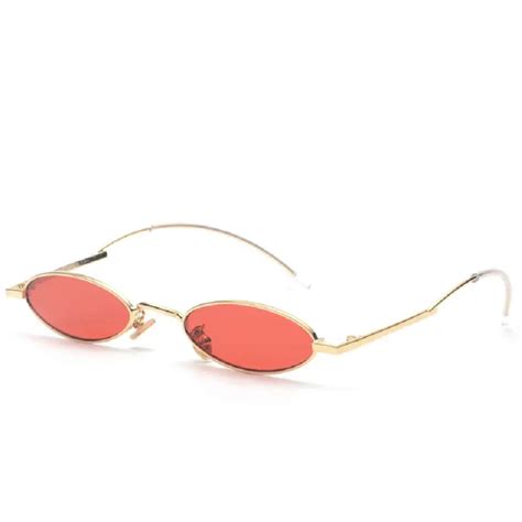Mincl Vintage Sunglasses Women Cat Luxury Brand Designer Sun Glasses Retro Small Frame Red