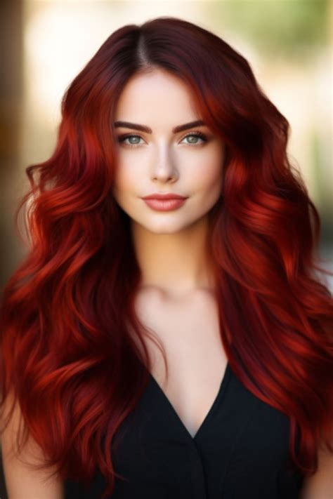 Spicy Pomegranate Waves Bring A Hot Vibrant Red To Your Wavy Locks