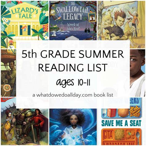 5th Grade Summer Reading List Recommended Books