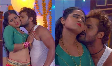 Bhojpuri Hot Couple Khesari Lal Yadav And Kajal Raghwanis Sensuous Dance In Khoji Naa Balamua