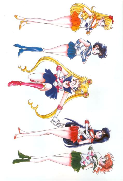 Safebooru 5girls 90s Aino Minako Bishoujo Senshi Sailor Moon Black
