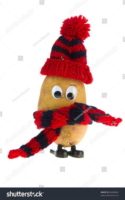 Two Funny Potato Heads Winter Outfit Stock Photo Edit Now 86486842