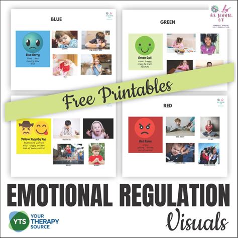 Emotional Regulation Posters Free Printables Your Therapy Source