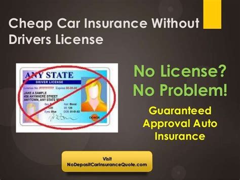 Driver 1 name medical insurance carrier: Get Cheap Car Insurance Without Drivers License With Full Coverage by NoDepositCarInsuranceQuote ...